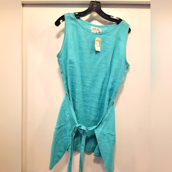 *Isaac Mizrahi* Linen wrap dress - Picture 2 of 4